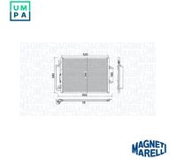 MAGNETI MARELLI 350203780000 Air conditioning condenser