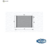 MAGNETI MARELLI 350203781000 Air conditioning condenser