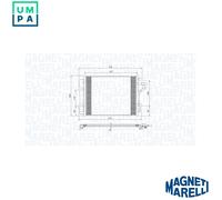 MAGNETI MARELLI 350203802000 Air conditioning condenser
