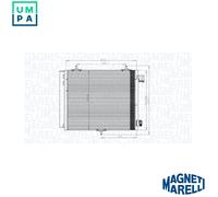 MAGNETI MARELLI 350203818000 Air conditioning condenser