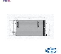 MAGNETI MARELLI 350203827000 Air conditioning condenser