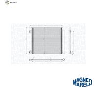 MAGNETI MARELLI 350203832000 Air conditioning condenser