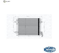 Magneti Marelli Air Conditioning Condenser 350203833000 for VW Tiguan 2.0L