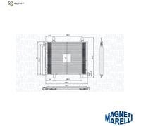 MAGNETI MARELLI 350203836000 Air conditioning condenser