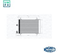MAGNETI MARELLI 350203839000 Air conditioning condenser