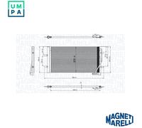 MAGNETI MARELLI 350203842000 Air conditioning condenser