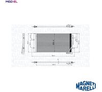 MAGNETI MARELLI 350203842000 Air conditioning condenser