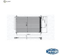 MAGNETI MARELLI 350203850000 Air conditioning condenser