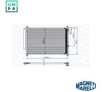 MAGNETI MARELLI 350203850000 Air conditioning condenser