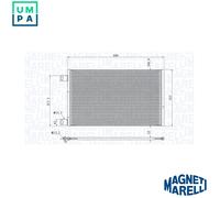 MAGNETI MARELLI 350203860000 Air conditioning condenser