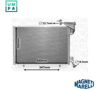 MAGNETI MARELLI 350203870000 Air conditioning condenser