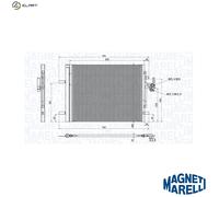 CONDENSER AIR CONDITIONING 350203873000 FOR LAND ROVER FORD MONDEO/IV/Turnier