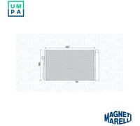 MAGNETI MARELLI 350203899000 Air conditioning condenser
