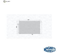 MAGNETI MARELLI 350203899000 Air conditioning condenser
