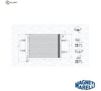 MAGNETI MARELLI 350203911000 Air conditioning condenser
