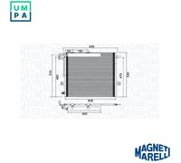 CONDENSER AIR CONDITIONING 350203947000 FOR MERCEDES-BENZ M 272.945 3.0L 6cyl