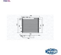 CONDENSER AIR CONDITIONING 350203947000 FOR MERCEDES-BENZ M 272.945 3.0L 6cyl