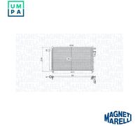 MAGNETI MARELLI 350203961000 Air conditioning condenser