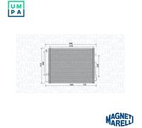 MAGNETI MARELLI 350203984000 Air conditioning condenser