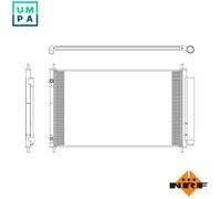 NRF 350321 Air conditioning condenser