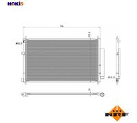 NRF 350419 Air conditioning condenser