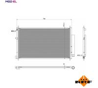NRF 350419 Air conditioning condenser