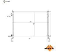 CONDENSER AIR CONDITIONING 350460 FOR RENAULT KOLEOS/SUV 2TR702/703/700 2.5L