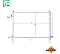 NRF 350460 Air conditioning condenser