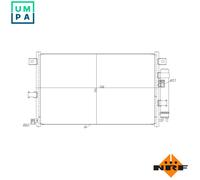 NRF 350481 Air conditioning condenser