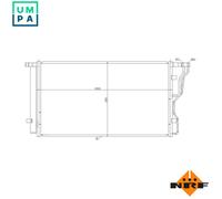 NRF 350486 Air conditioning condenser