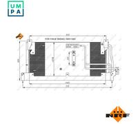 NRF 35218 Air conditioning condenser