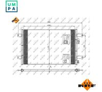 NRF 35249 Air conditioning condenser