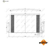 NRF 35342 Air conditioning condenser