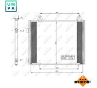 NRF 35351 Air conditioning condenser