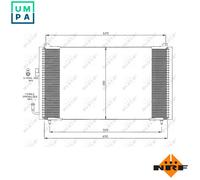 NRF 35378 Air conditioning condenser