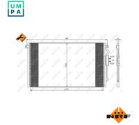 NRF 35448 Air conditioning condenser