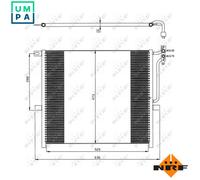 NRF Condenser Air Conditioning 35468 for BMW X3 E83 N46B20B 2.0L 4cyl