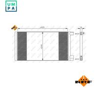 CONDENSER AIR CONDITIONING 35487 FOR FIAT SEICENTO/600/Hatchback/Van 0.9L 4cyl