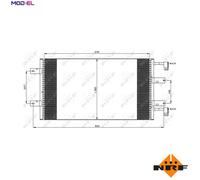 CONDENSER AIR CONDITIONING 35505 FOR RENAULT TRAFIC/II/Van/Rodeo/Bus VAUXHALL