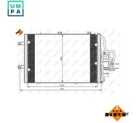 Air Con Condenser fits OPEL TIGRA R97 1.4 04 to 10 Z14XEP AC Conditioning NRF