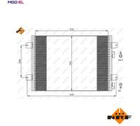NRF Air Conditioning Condenser 35542 – Fits Dacia/Renault Logan, Sandero, Scenic 2.0L