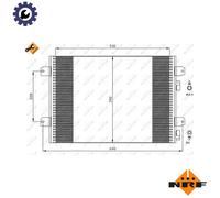 NRF 35542 Air conditioning condenser