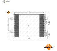 NRF 35542 Air conditioning condenser