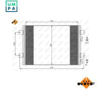 NRF 35542 Air conditioning condenser