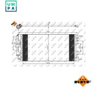 NRF 35548 Air conditioning condenser