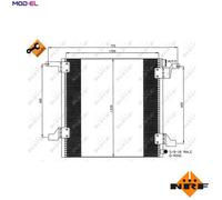 NRF Air Conditioning Condenser 35579 for Mercedes-Benz M 111.977 2.3L 4-cyl M-Class