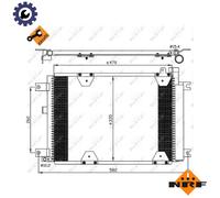 NRF 35580 Air conditioning condenser