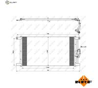 NRF 35640 Air conditioning condenser