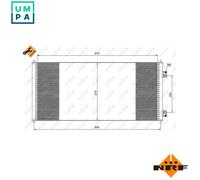 NRF 35651 Air conditioning condenser