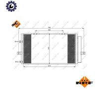 NRF 35659 Air conditioning condenser
